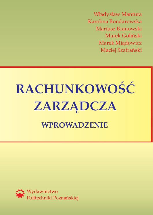 Rachunkowość zarządcza. Wprowadzenie